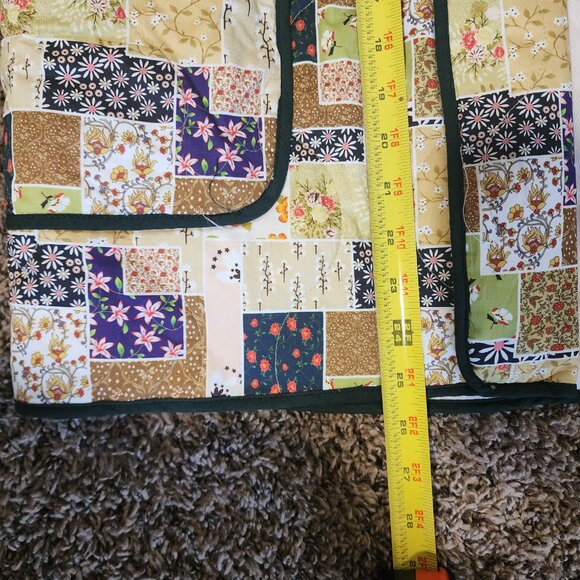 Women Patchwork Jacket Multicolor 100% Cotton Size Large, Boho, Festival - Picture 5 of 6